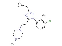 1-{2-[1-(3-chloro-2-methylphenyl)-3-(cyclopropylmethyl)-1H-1,2,4-triazol-5-yl]ethyl}-4-methylpiperazine