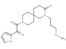9-[2-furyl(oxo)acetyl]-2-(3-methoxypropyl)-2,9-diazaspiro[5.5]undecan-3-one
