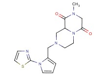2-methyl-8-{[1-(1,3-thiazol-2-yl)-1H-pyrrol-2-yl]methyl}tetrahydro-2H-pyrazino[1,2-a]pyrazine-1,4(3H,6H)-dione
