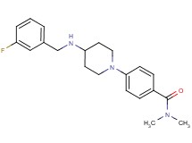 4-{4-[(3-fluorobenzyl)amino]-1-piperidinyl}-N,N-dimethylbenzamide