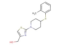 (2-{4-[(2-methylphenyl)thio]-1-piperidinyl}-1,3-thiazol-4-yl)methanol