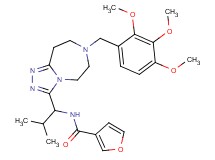 N-{2-methyl-1-[7-(2,3,4-trimethoxybenzyl)-6,7,8,9-tetrahydro-5H-[1,2,4]triazolo[4,3-d][1,4]diazepin-3-yl]propyl}-3-furamide