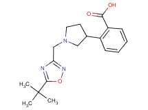 2-{1-[(5-tert-butyl-1,2,4-oxadiazol-3-yl)methyl]-3-pyrrolidinyl}benzoic acid