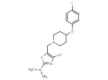 4-chloro-5-{[4-(4-fluorophenoxy)-1-piperidinyl]methyl}-N,N-dimethyl-1,3-thiazol-2-amine