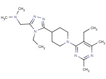({4-ethyl-5-[1-(5-ethyl-2,6-dimethylpyrimidin-4-yl)piperidin-4-yl]-4H-1,2,4-triazol-3-yl}methyl)dimethylamine