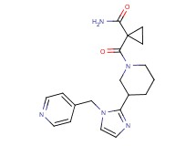 1-({3-[1-(4-pyridinylmethyl)-1H-imidazol-2-yl]-1-piperidinyl}carbonyl)cyclopropanecarboxamide