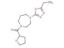 1-(5-ethyl-1,3,4-oxadiazol-2-yl)-4-(tetrahydrofuran-2-ylcarbonyl)-1,4-diazepane