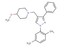 1-{[1-(2,5-dimethylphenyl)-3-phenyl-1H-pyrazol-4-yl]methyl}-4-methoxypiperidine