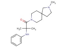 N-[1,1-dimethyl-2-(2-methyl-2,8-diazaspiro[4.5]dec-8-yl)-2-oxoethyl]aniline