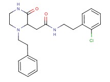 N-[2-(2-chlorophenyl)ethyl]-2-[3-oxo-1-(2-phenylethyl)-2-piperazinyl]acetamide