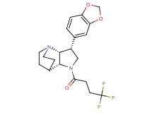 (3R*,3aR*,7aR*)-3-(1,3-benzodioxol-5-yl)-1-(4,4,4-trifluorobutanoyl)octahydro-4,7-ethanopyrrolo[3,2-b]pyridine