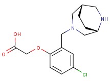 {4-chloro-2-[(1S*,5S*)-3,6-diazabicyclo[3.2.2]non-3-ylmethyl]phenoxy}acetic acid