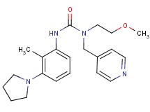 N-(2-methoxyethyl)-N'-(2-methyl-3-pyrrolidin-1-ylphenyl)-N-(pyridin-4-ylmethyl)urea