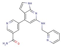 5-{6-[(pyridin-2-ylmethyl)amino]-1H-pyrrolo[2,3-b]pyridin-4-yl}nicotinamide
