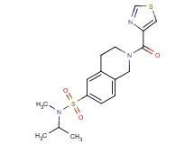 N-isopropyl-N-methyl-2-(1,3-thiazol-4-ylcarbonyl)-1,2,3,4-tetrahydroisoquinoline-6-sulfonamide