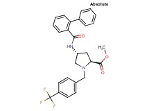 methyl (4R)-4-[(2-biphenylylcarbonyl)amino]-1-[4-(trifluoromethyl)benzyl]-L-prolinate
