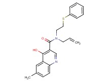 N-allyl-4-hydroxy-6-methyl-N-[2-(phenylthio)ethyl]-3-quinolinecarboxamide