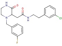 N-[2-(3-chlorophenyl)ethyl]-2-[1-(3-fluorobenzyl)-3-oxo-2-piperazinyl]acetamide