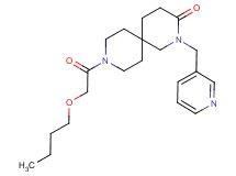 9-(butoxyacetyl)-2-(pyridin-3-ylmethyl)-2,9-diazaspiro[5.5]undecan-3-one