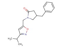 4-benzyl-1-[(3-isopropylisoxazol-5-yl)methyl]pyrrolidin-2-one