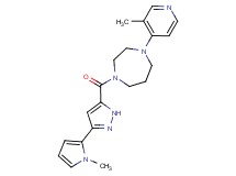 1-(3-methyl-4-pyridinyl)-4-{[3-(1-methyl-1H-pyrrol-2-yl)-1H-pyrazol-5-yl]carbonyl}-1,4-diazepane