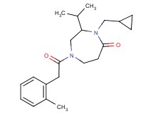 4-(cyclopropylmethyl)-3-isopropyl-1-[(2-methylphenyl)acetyl]-1,4-diazepan-5-one