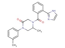 4-[2-(1H-imidazol-2-yl)benzoyl]-5-methyl-1-(3-methylphenyl)-2-piperazinone