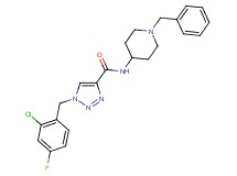 N-(1-benzyl-4-piperidinyl)-1-(2-chloro-4-fluorobenzyl)-1H-1,2,3-triazole-4-carboxamide