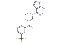 [1-(7H-pyrrolo[2,3-d]pyrimidin-4-yl)piperidin-3-yl][3-(trifluoromethyl)phenyl]methanone