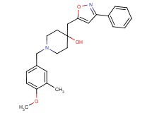 1-(4-methoxy-3-methylbenzyl)-4-[(3-phenyl-5-isoxazolyl)methyl]-4-piperidinol