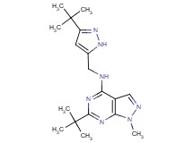 6-tert-butyl-N-[(3-tert-butyl-1H-pyrazol-5-yl)methyl]-1-methyl-1H-pyrazolo[3,4-d]pyrimidin-4-amine