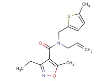 N-allyl-3-ethyl-5-methyl-N-[(5-methyl-2-thienyl)methyl]isoxazole-4-carboxamide