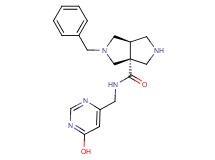 (3aR*,6aR*)-2-benzyl-N-[(6-hydroxypyrimidin-4-yl)methyl]hexahydropyrrolo[3,4-c]pyrrole-3a(1H)-carboxamide