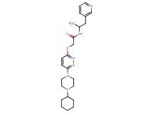 2-{[6-(4-cyclohexyl-1-piperazinyl)-3-pyridazinyl]oxy}-N-[1-methyl-2-(3-pyridinyl)ethyl]acetamide