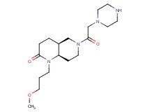 rel-(4aS,8aR)-1-(3-methoxypropyl)-6-(1-piperazinylacetyl)octahydro-1,6-naphthyridin-2(1H)-one hydrochloride
