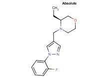 (3S)-3-ethyl-4-{[1-(2-fluorophenyl)-1H-pyrazol-4-yl]methyl}morpholine