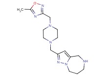 2-({4-[(5-methyl-1,2,4-oxadiazol-3-yl)methyl]-1-piperazinyl}methyl)-5,6,7,8-tetrahydro-4H-pyrazolo[1,5-a][1,4]diazepine