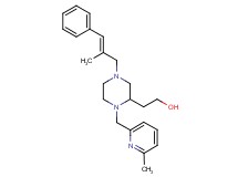 2-{4-[(2E)-2-methyl-3-phenyl-2-propen-1-yl]-1-[(6-methyl-2-pyridinyl)methyl]-2-piperazinyl}ethanol