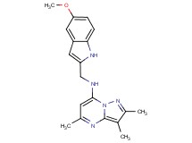 N-[(5-methoxy-1H-indol-2-yl)methyl]-2,3,5-trimethylpyrazolo[1,5-a]pyrimidin-7-amine