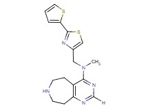 N-methyl-N-{[2-(2-thienyl)-1,3-thiazol-4-yl]methyl}-6,7,8,9-tetrahydro-5H-pyrimido[4,5-d]azepin-4-amine