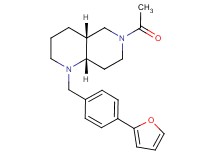 (4aR*,8aS*)-6-acetyl-1-[4-(2-furyl)benzyl]decahydro-1,6-naphthyridine