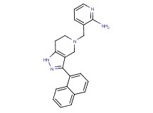 3-{[3-(1-naphthyl)-1,4,6,7-tetrahydro-5H-pyrazolo[4,3-c]pyridin-5-yl]methyl}pyridin-2-amine