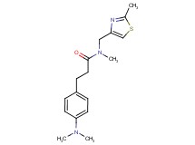 3-[4-(dimethylamino)phenyl]-N-methyl-N-[(2-methyl-1,3-thiazol-4-yl)methyl]propanamide