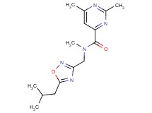 N-[(5-isobutyl-1,2,4-oxadiazol-3-yl)methyl]-N,2,6-trimethylpyrimidine-4-carboxamide
