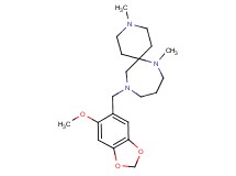 11-[(6-methoxy-1,3-benzodioxol-5-yl)methyl]-3,7-dimethyl-3,7,11-triazaspiro[5.6]dodecane