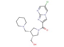 [(3R*,4R*)-1-[(6-chloroimidazo[1,2-a]pyrimidin-2-yl)carbonyl]-4-(piperidin-1-ylmethyl)pyrrolidin-3-yl]methanol