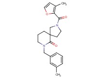 7-(3-methylbenzyl)-2-(3-methyl-2-furoyl)-2,7-diazaspiro[4.5]decan-6-one