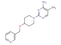 5-methyl-2-[4-(3-pyridinylmethoxy)-1-piperidinyl]-4-pyrimidinamine