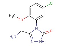 5-(aminomethyl)-4-(5-chloro-2-methoxyphenyl)-2,4-dihydro-3H-1,2,4-triazol-3-one