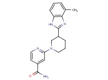 2-[3-(4-methyl-1H-benzimidazol-2-yl)-1-piperidinyl]isonicotinamide